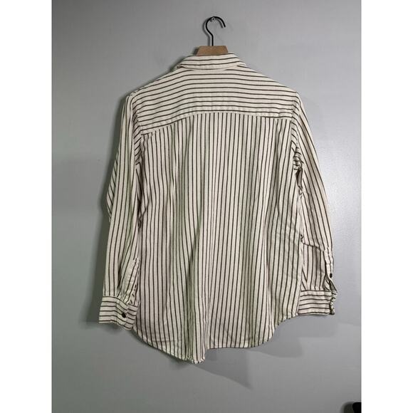 Madewell Flannel Sunday Shirt in Creeland Stripe size small - Picture 9 of 9